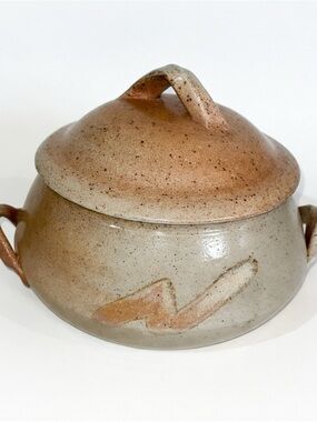 Mid-Century Modern Studio Pottery Bean Pot